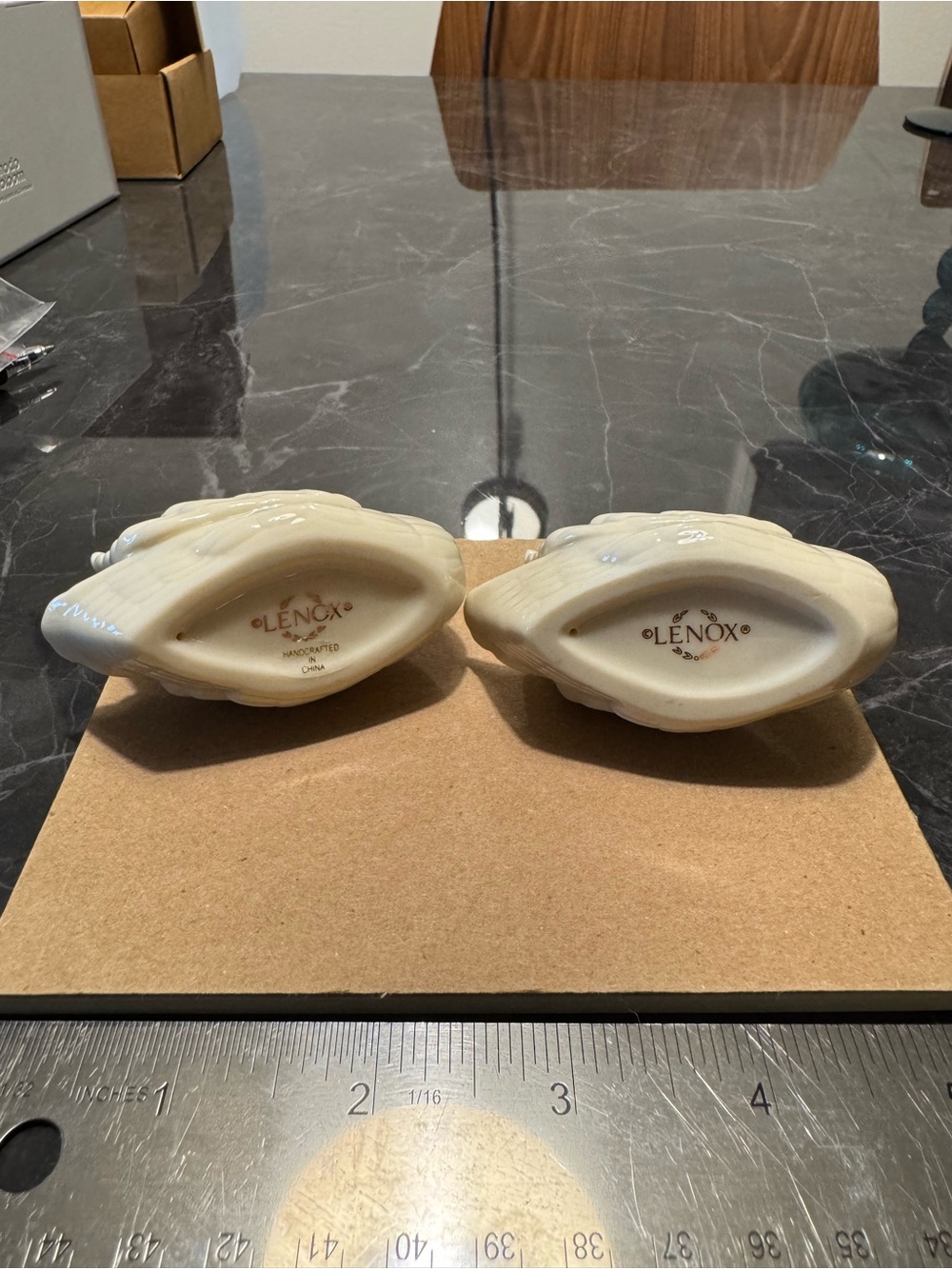 Lenox Swan Cake Topper Card Holder Pair - Picture 5 of 7